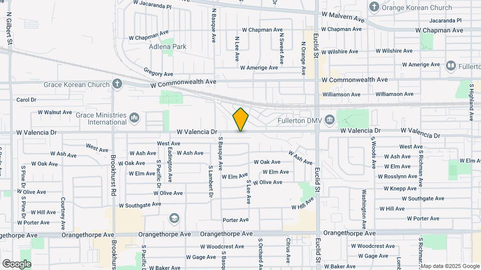 1322 W Valencia Dr Map and Location Details