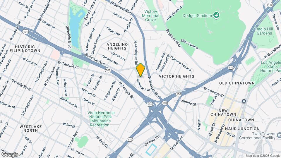 1175 Bellevue Ave Map and Location Details
