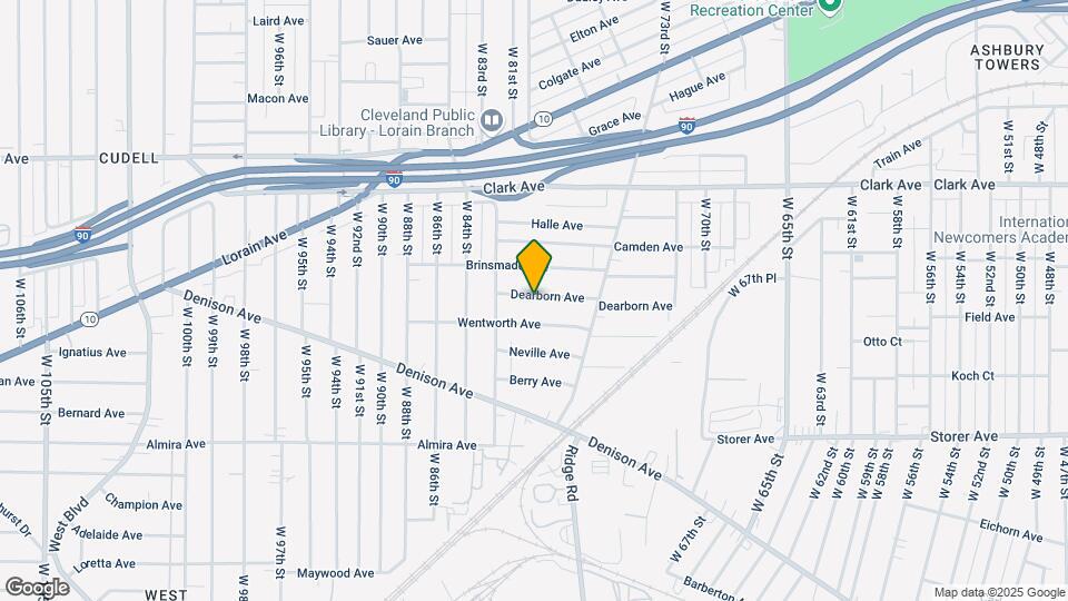 7803 Dearborn Ave-Unit -1st Floor Map and Location Details