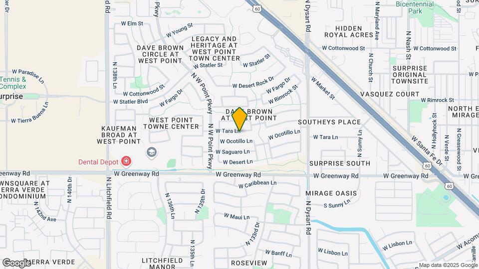 13379 W Tara Ln Mapa y Detalles de la Ubicación