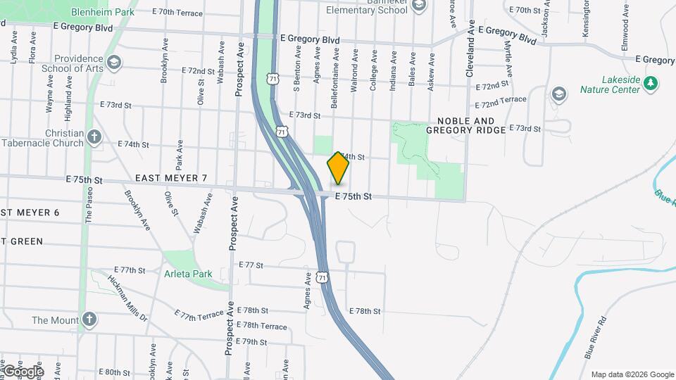3106 E 75th St Map and Location Details