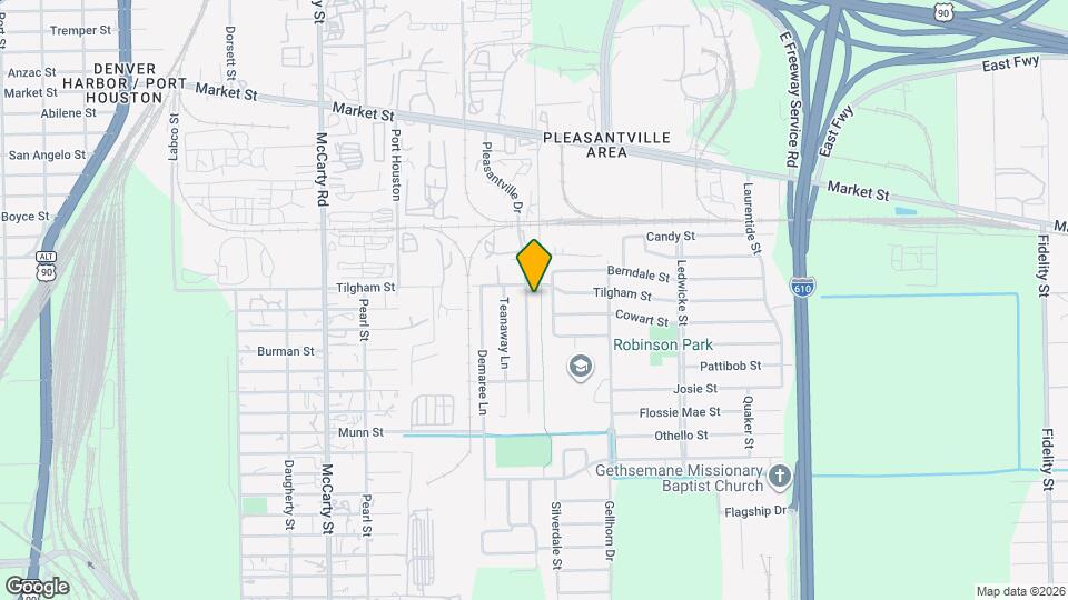 1411 Pleasantville Dr Map and Location Details