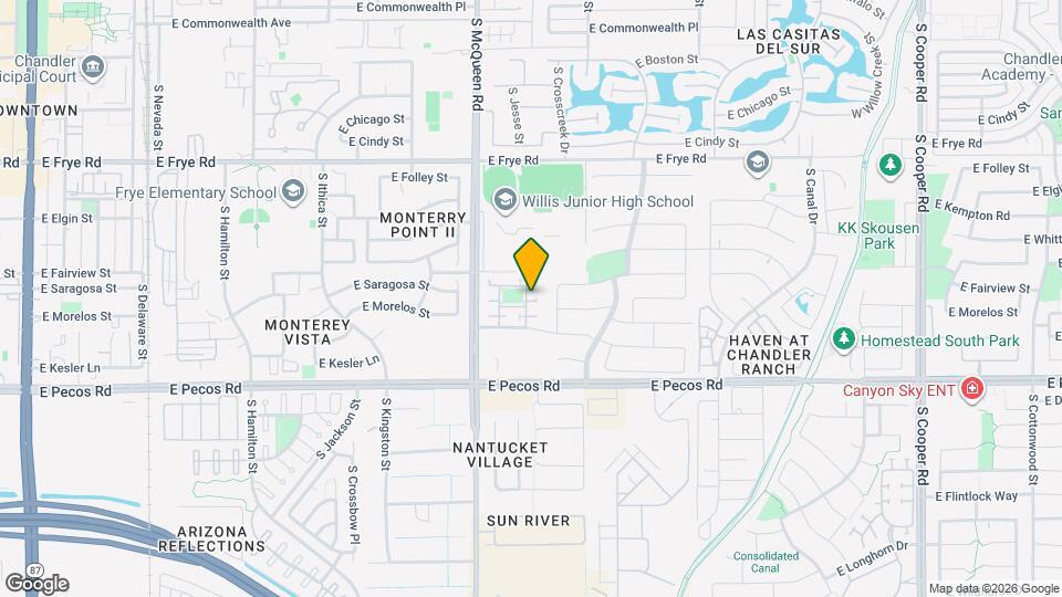 735 S Bedford Dr Map and Location Details