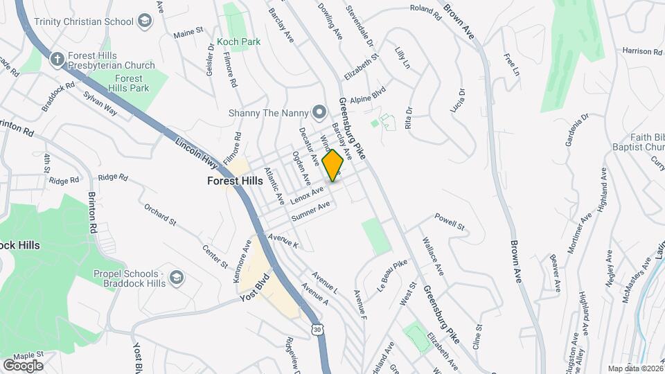 502 Lenox Ave, Unit 2 Map and Location Details