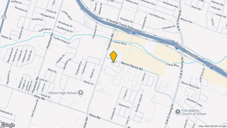 1105 Covey Ln Map and Location Details