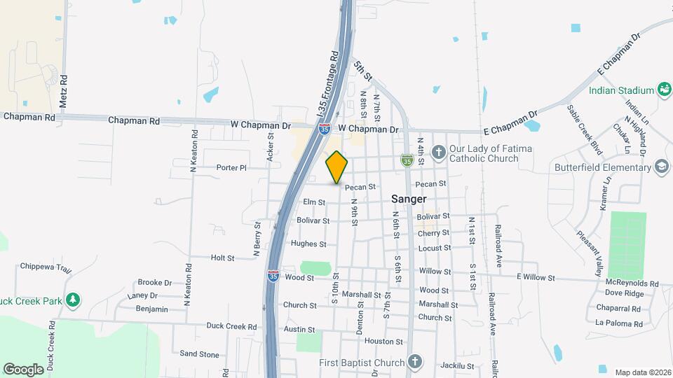 413 N 10th St Map and Location Details