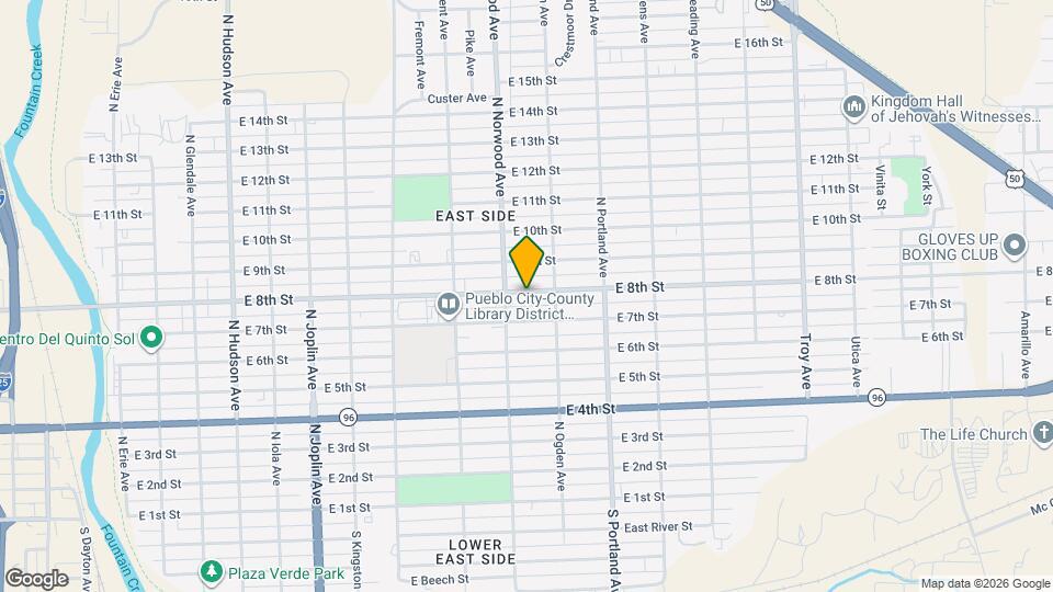 1520 E 8th St Map and Location Details