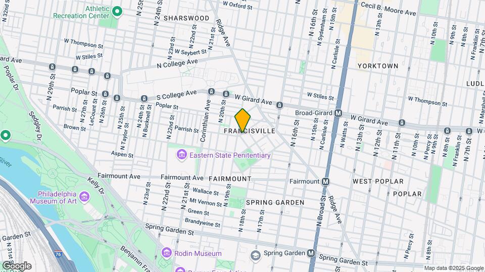 1844 Vineyard St Map and Location Details