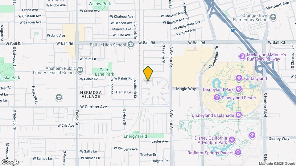 1361 S Walnut St Map and Location Details