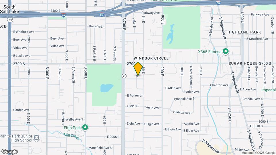 2771 S Lake St, Unit #1 Map and Location Details