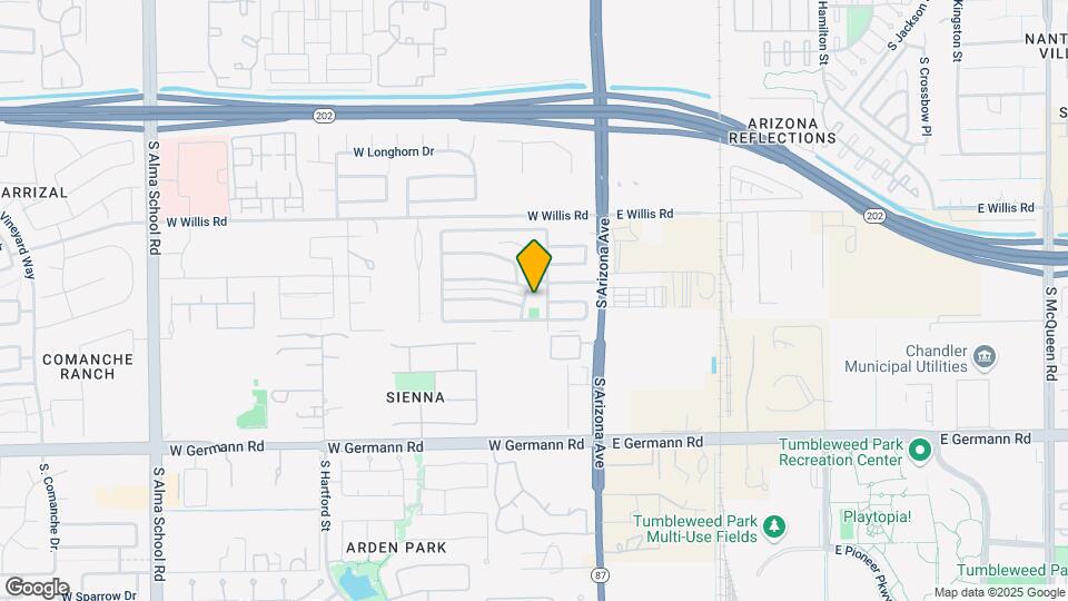 1650 S Arizona Ave Map and Location Details