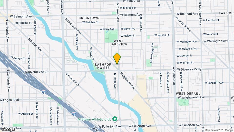 2817 N Clybourn Ave Map and Location Details