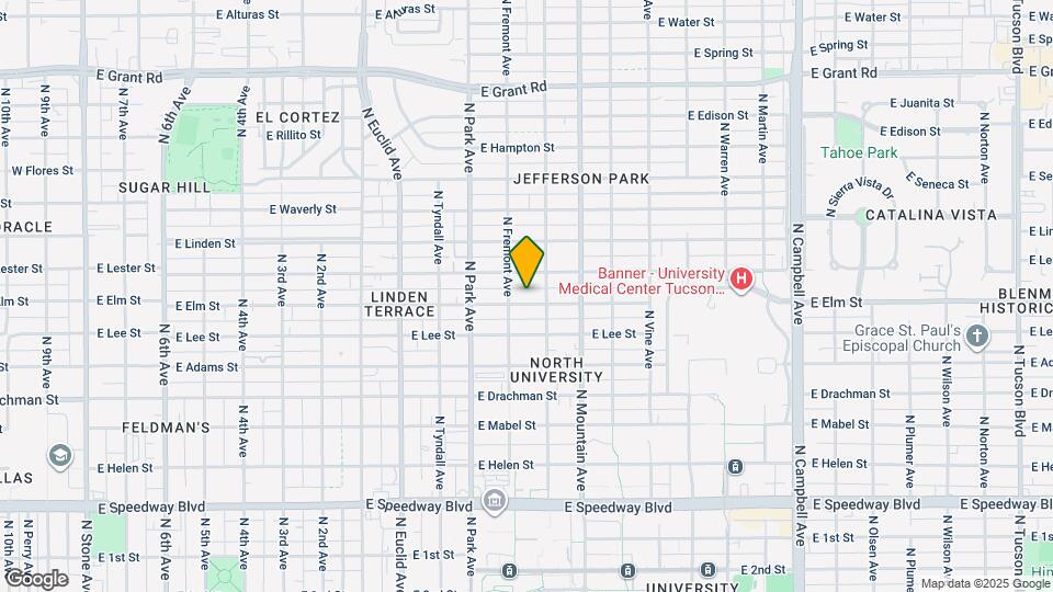 1133 E Elm St, Unit #2 - 5 Bed Map and Location Details