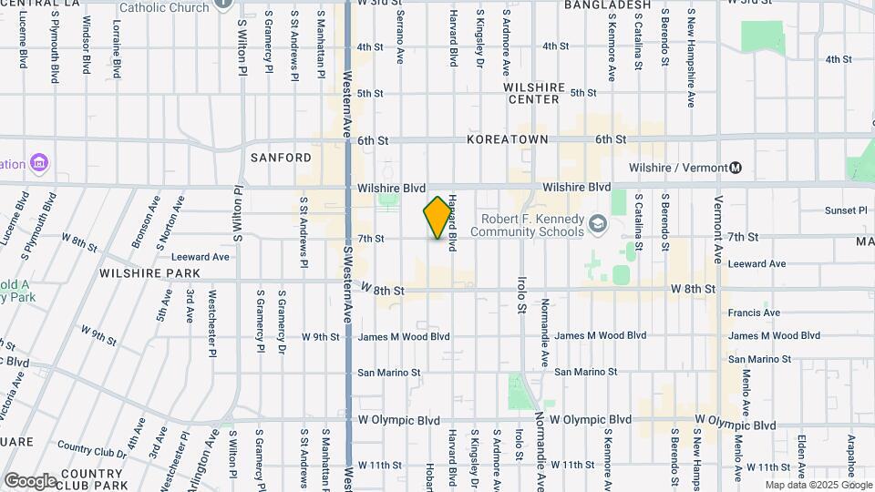 700 S Hobart Blvd Map and Location Details