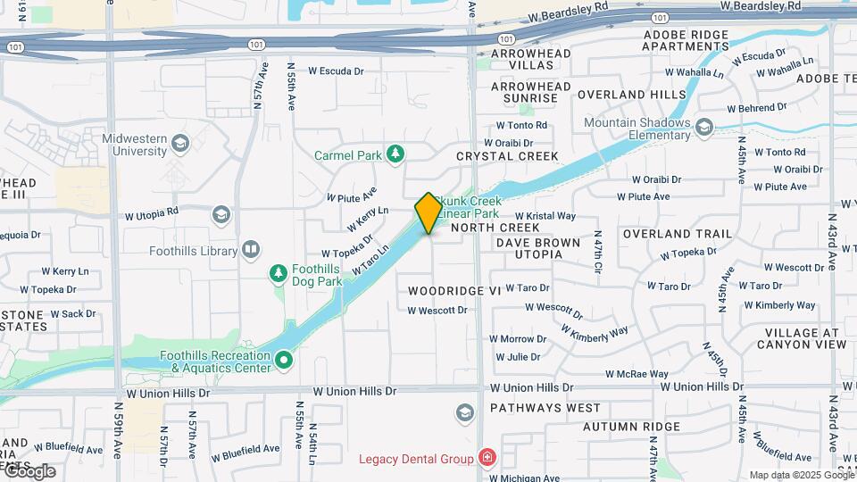 5203 W Kristal Way Map and Location Details
