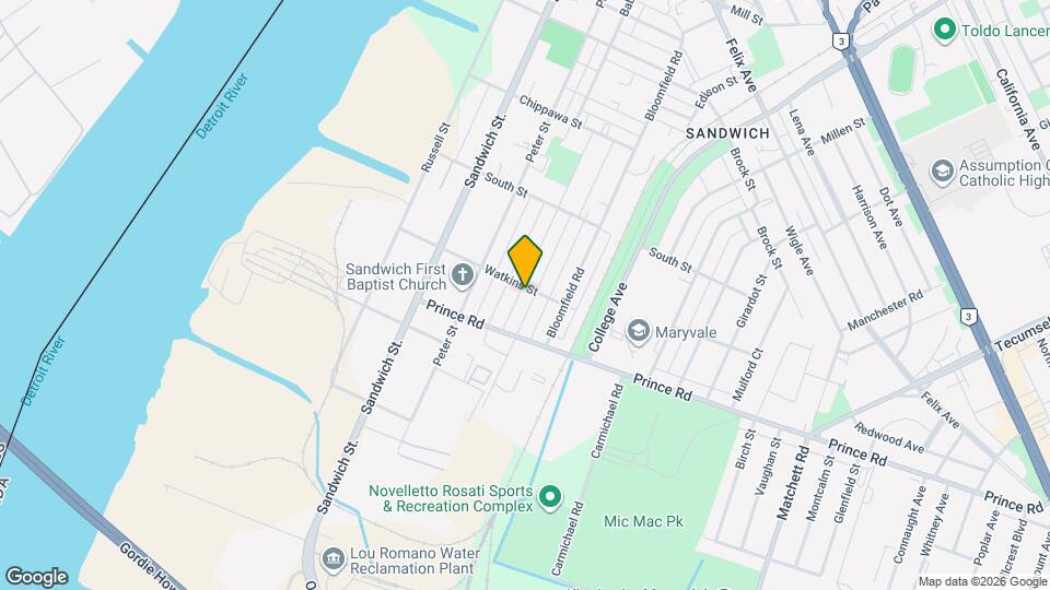 3612 King St Mapa y Detalles de la Ubicación