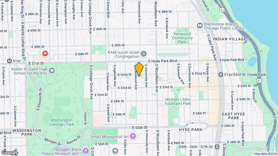 5211 S Greenwood Ave Map and Location Details