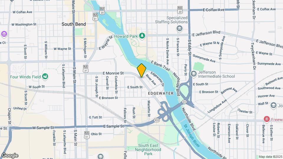 933 Lincolnway Map and Location Details