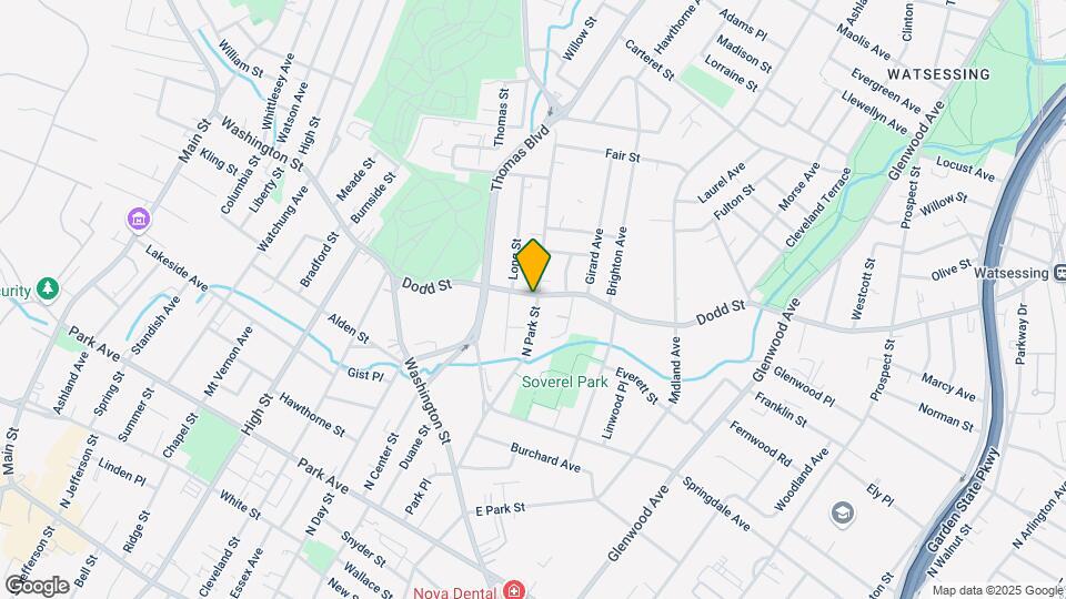 163 N Park St Map and Location Details