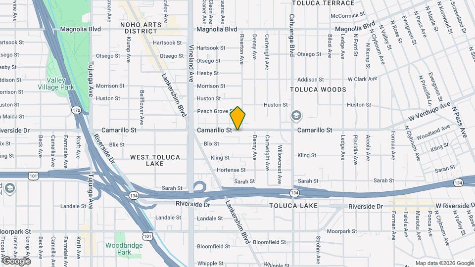 10810 Camarillo St, Unit Amazing Big 1 Bedroom, 1 Map and Location Details