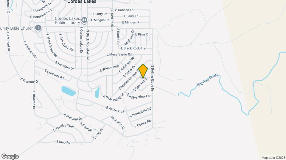 20952 E Coyote Ln Map and Location Details
