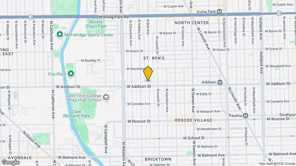 2232 W Addison St, Unit 1 Map and Location Details