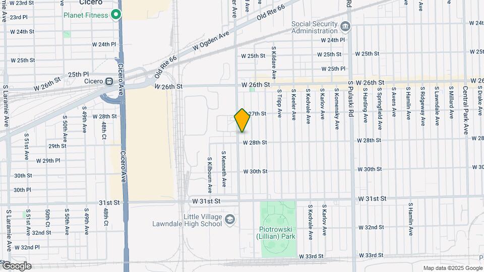 2747 S Kostner Ave Map and Location Details