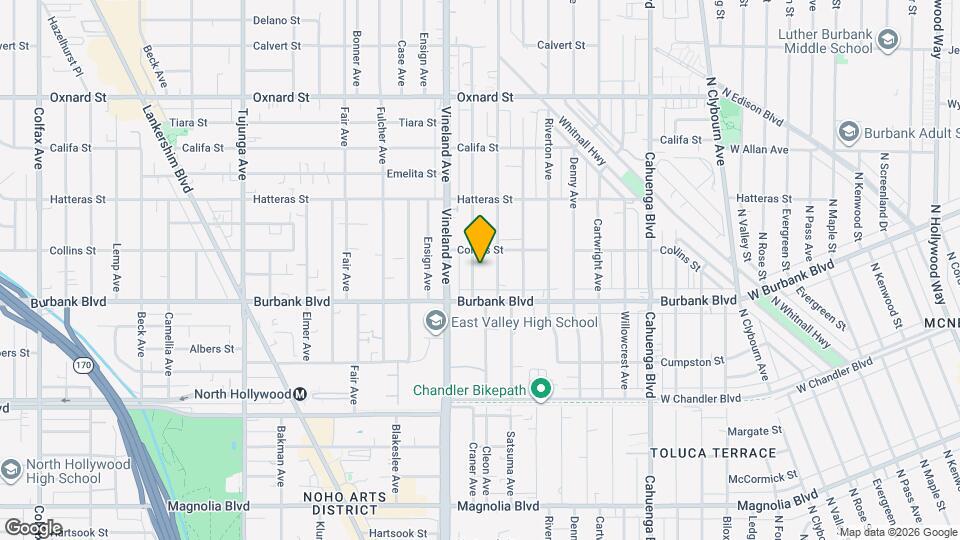 5640 Craner Ave Map and Location Details