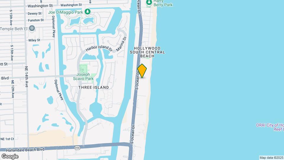3001 S Ocean Dr, Unit OCEAN VIEW Map and Location Details