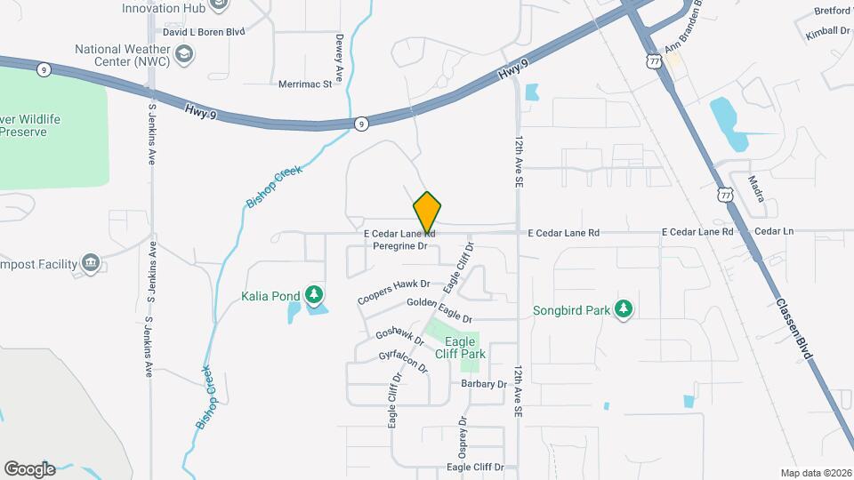 821 Peregrine Dr Map and Location Details