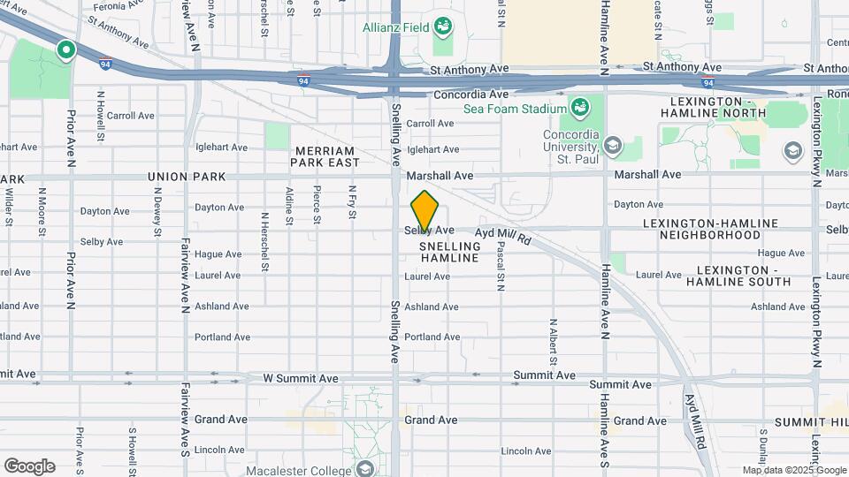 1546 Selby Ave, Unit B Map and Location Details