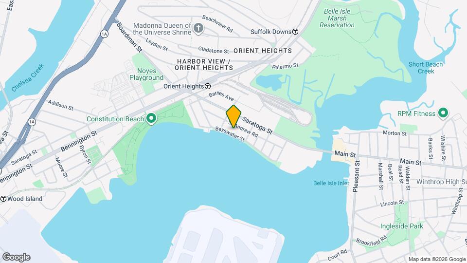 102 Bayswater St, Unit 1 Map and Location Details