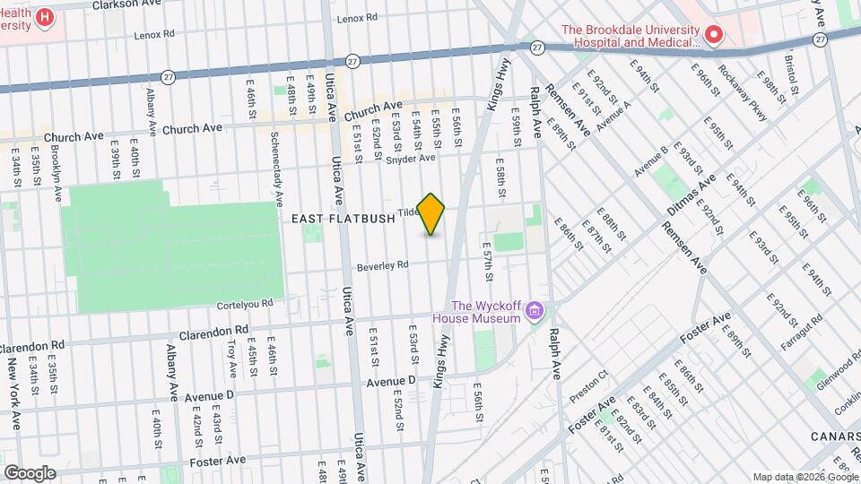 463 E 54th St Map and Location Details