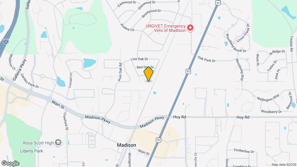 414 Willow Oak Dr Map and Location Details
