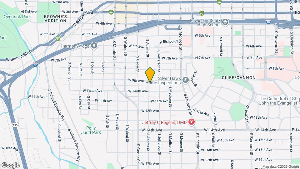 907 S Adams St Map and Location Details