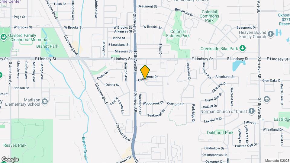 1215 Eastgate Dr Map and Location Details