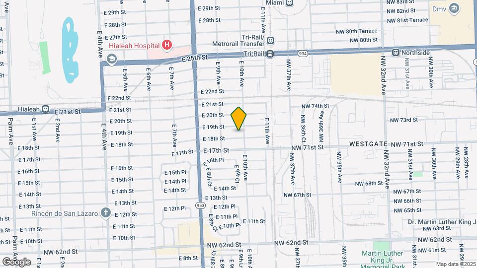 971 E 18th St Map and Location Details