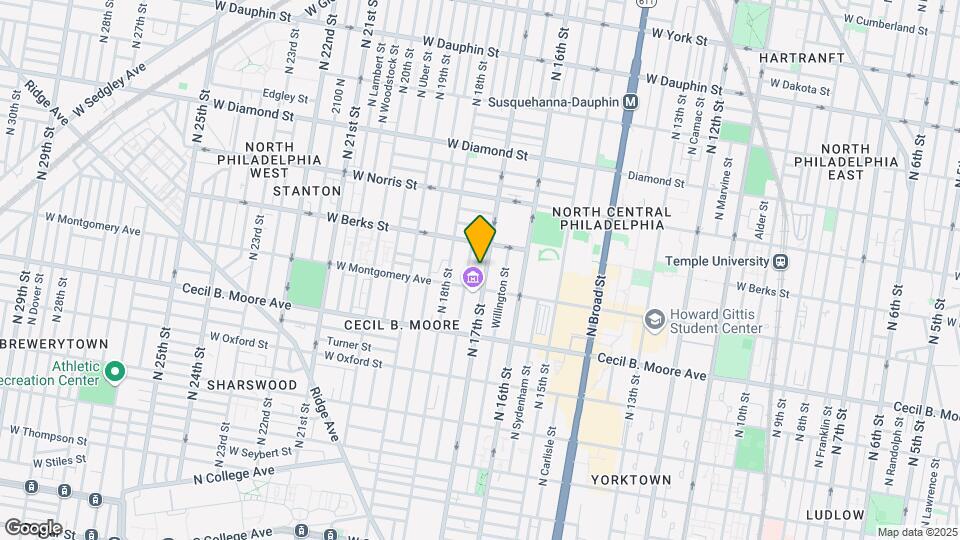 1820 N 17th St Map and Location Details