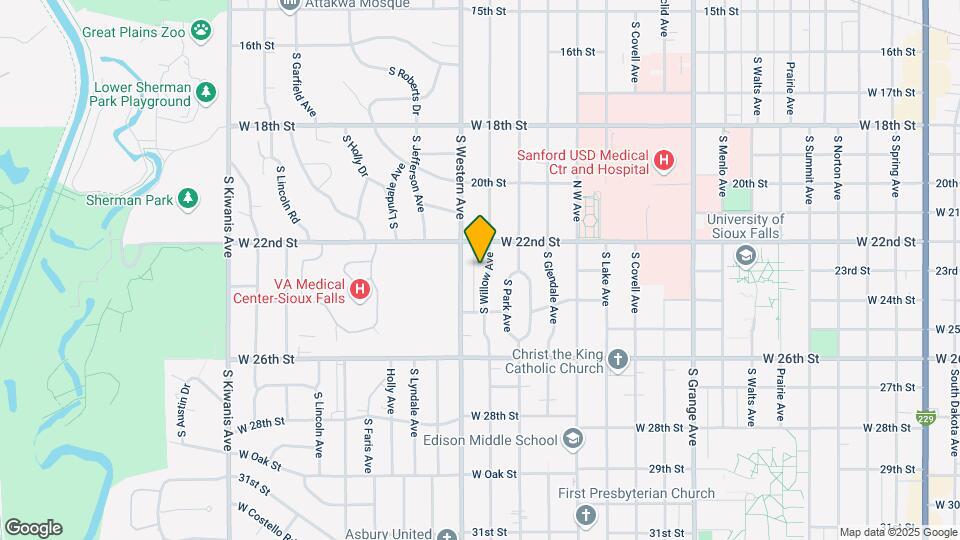 1417 S Willow Ave Map and Location Details