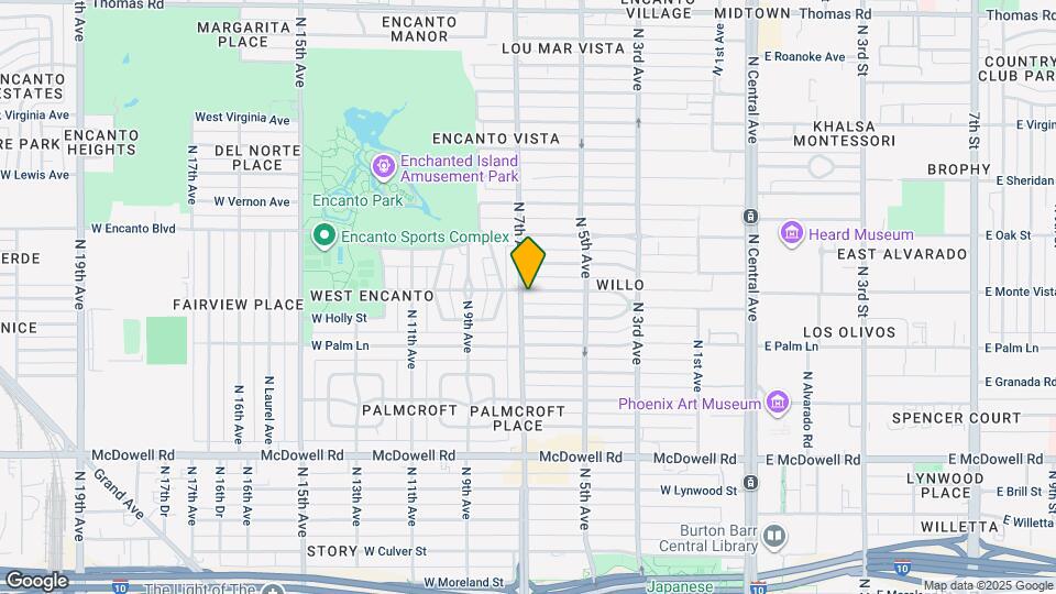 541 W Monte Vista Rd Map and Location Details