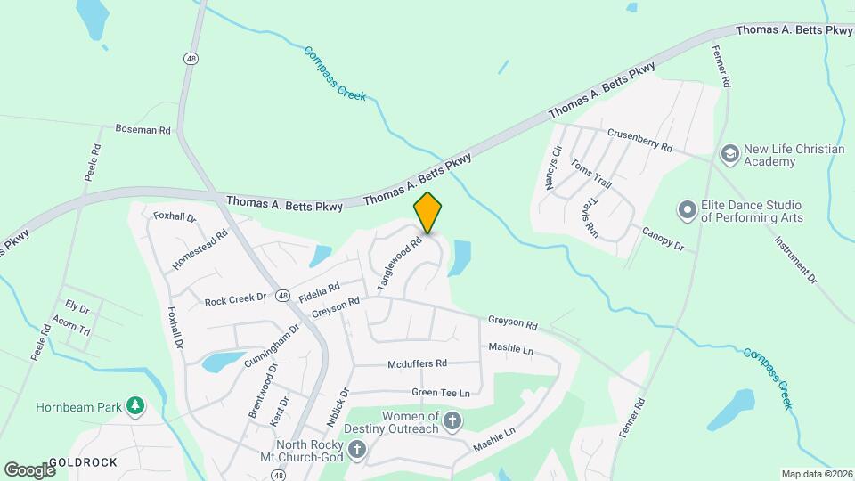 2145 Tanglewood Rd Map and Location Details