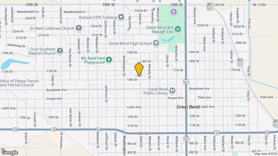 2500 16th St Map and Location Details