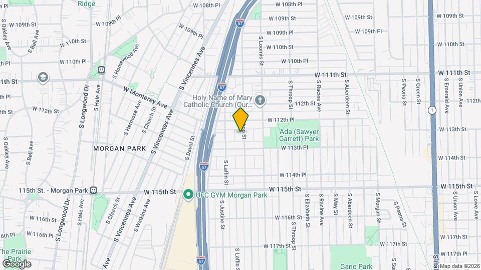 11268 S Bishop St Map and Location Details