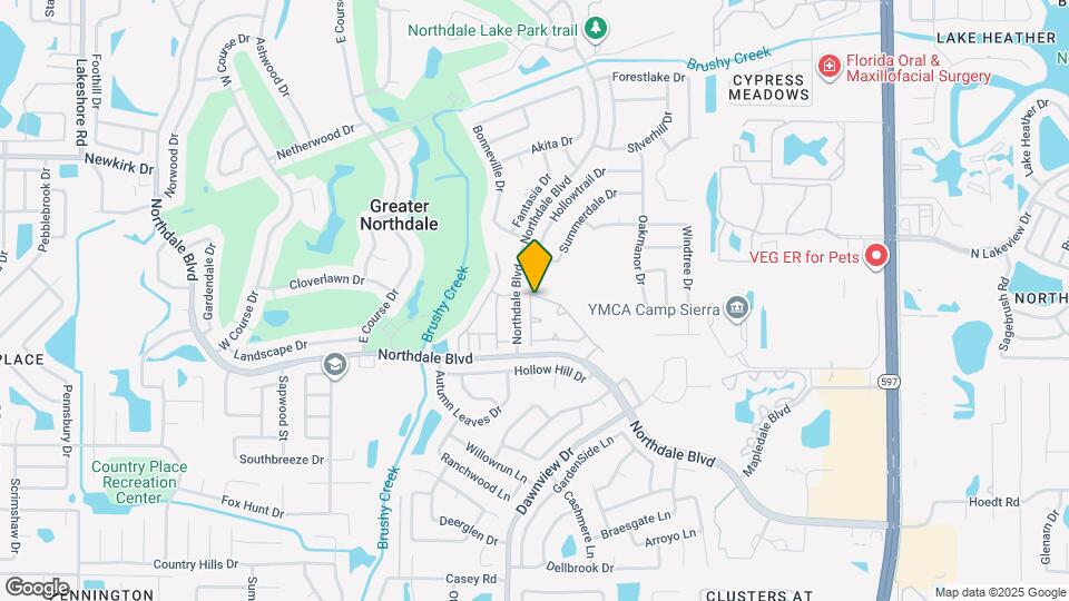 4180 Brentwood Park Cir Map and Location Details