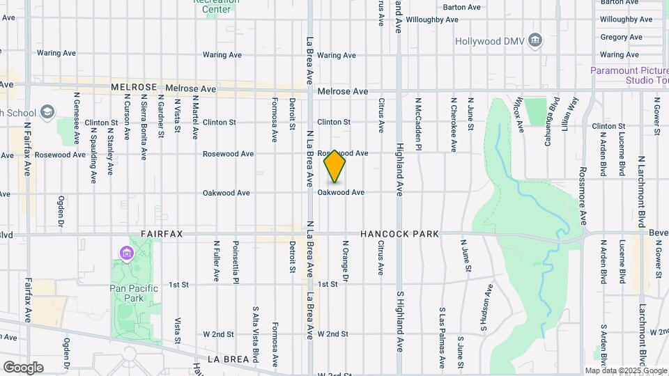 400 N Sycamore Ave Mapa y Detalles de la Ubicación