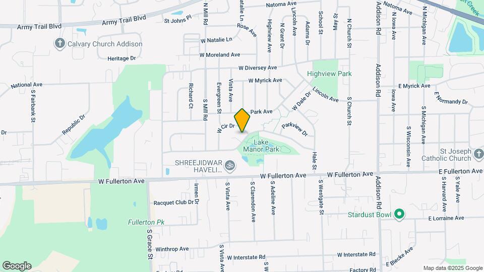 410 W Lake Park Dr Map and Location Details