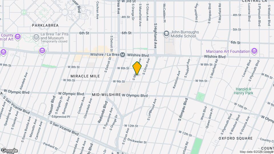 838 S Mansfield Ave Map and Location Details