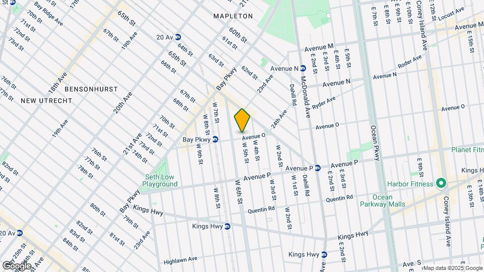 151 Avenue O Map and Location Details