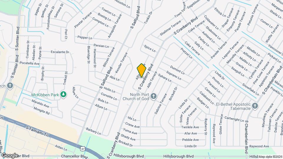 4733 S Cranberry Blvd Map and Location Details
