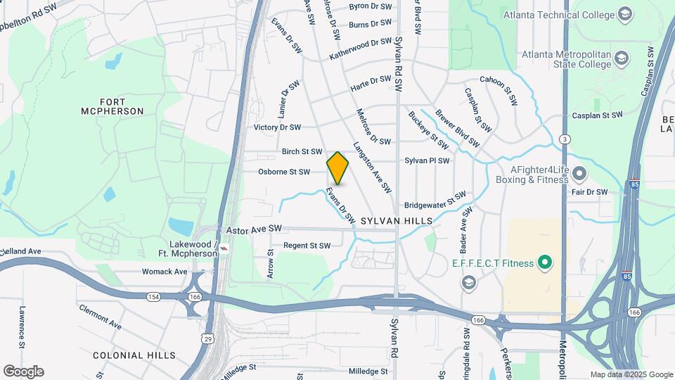 1854 Evans Dr SW Mapa y Detalles de la Ubicación